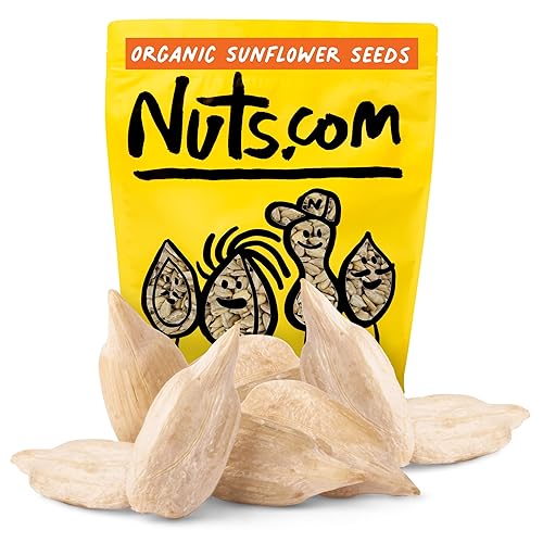 Nuts com Raw Organic Sunflower Seeds (No Shell) - Unsalted, Gluten-Free, Vegan, Kosher, Non-GMO - High Protein, Fiber & Antioxidants - Fresh, Shelled
