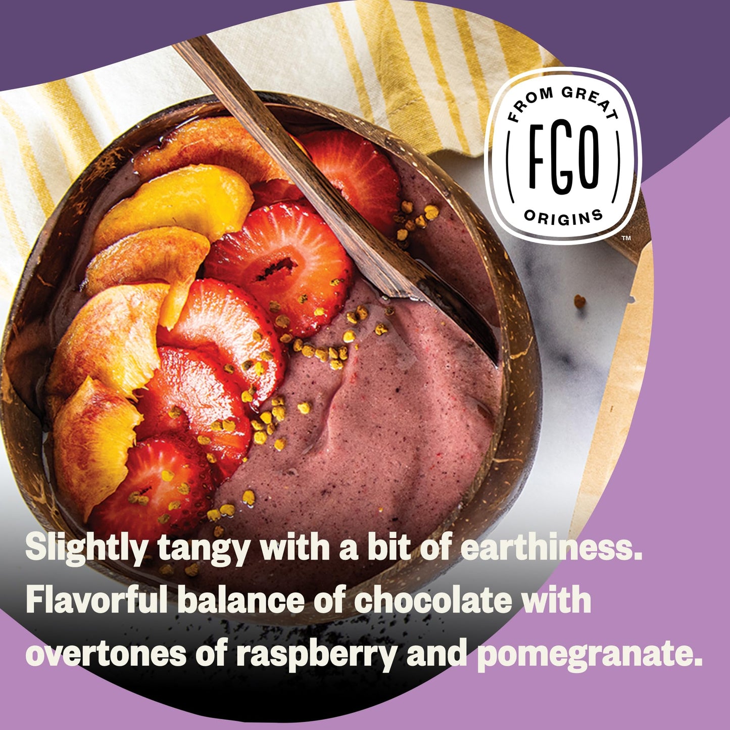 FGO Organic Acai Powder, 1 Pound / 16oz Bulk Resealable Pouch, Freeze Dried Superfood Berry from Brazil, No Sugar & Additives,Great for Drinks
