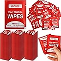 200 Pack Stain Remover Wipes,Individual Wrapped Wipes for Clothes,Mini Travel Stain Removal Wipe,Cleaning Wipesfor Clothes Fabric laundry