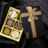Gourmet Cookies Gift Basket - Delicious Chocolate Gift Basket Great for Birthday Treats for Women and Men - Fancy Chocolate Covered Cookies
