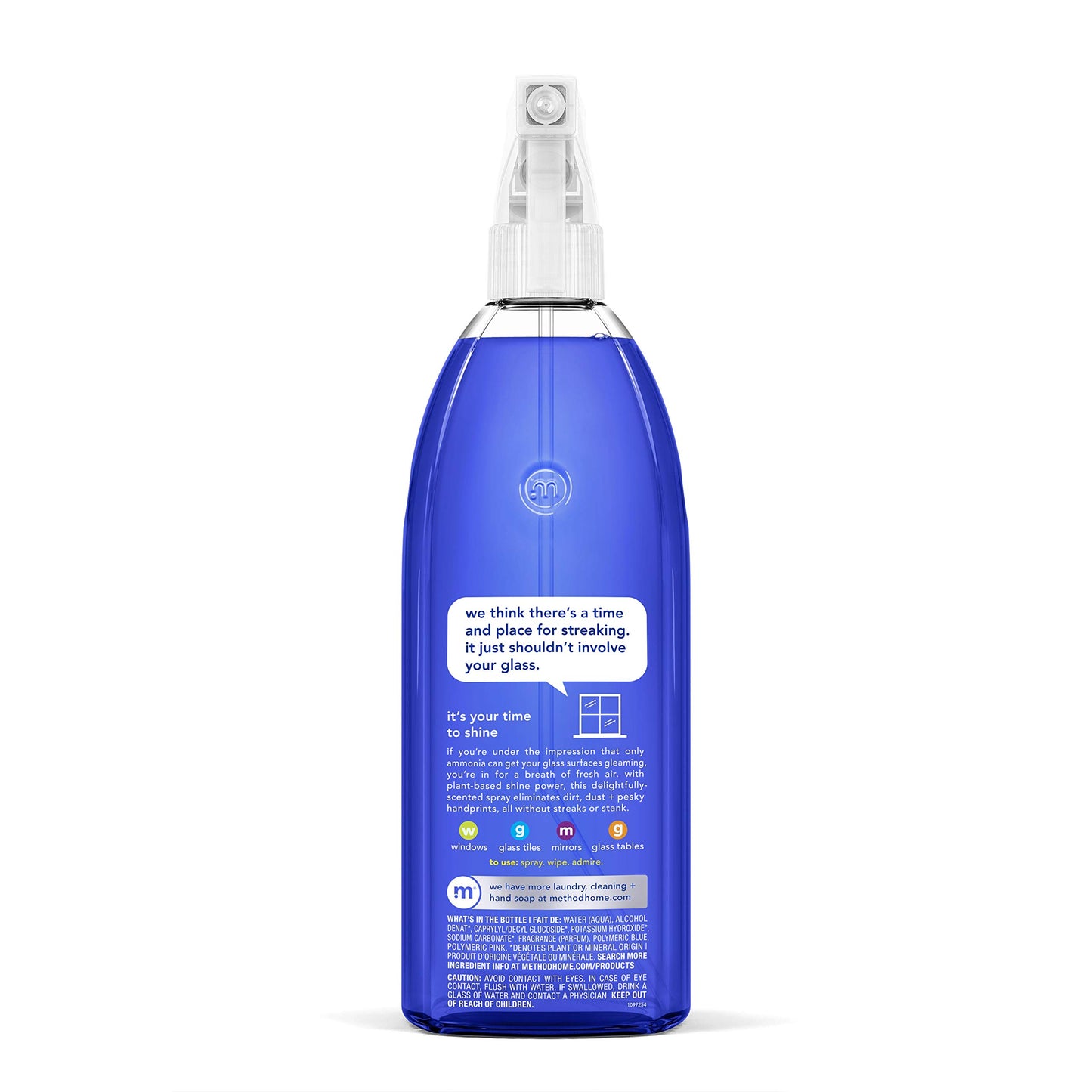 Method Glass Cleaner Spray, Mint, Ammonia Free Solution, Mirror & Window Cleaner - Great for Indoor & Outdoor Glass Surfaces, 28 oz Spray Bottles