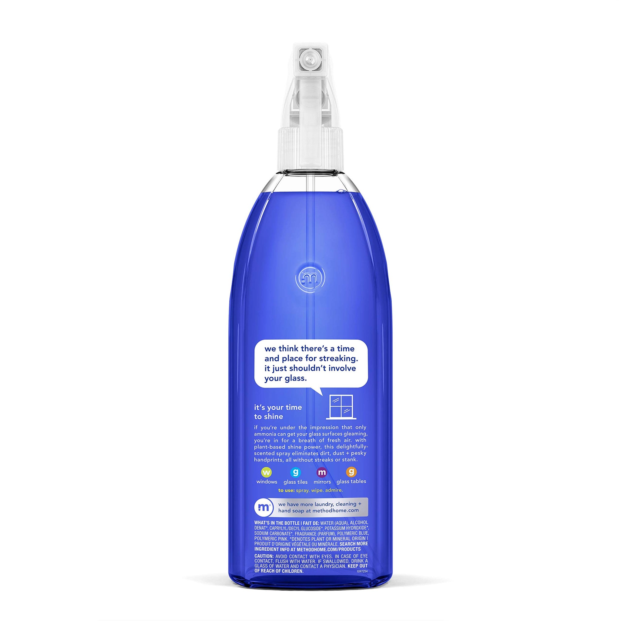 Method Glass Cleaner Spray, Mint, Ammonia Free Solution, Mirror & Window Cleaner - Great for Indoor & Outdoor Glass Surfaces, 28 oz Spray Bottles