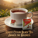 Akbar, Ceylon Black Tea, Paper Enveloped Tea Bags, Premium Single Origin Tea, Frustration Free bulk Packaging, 100 tea bags
