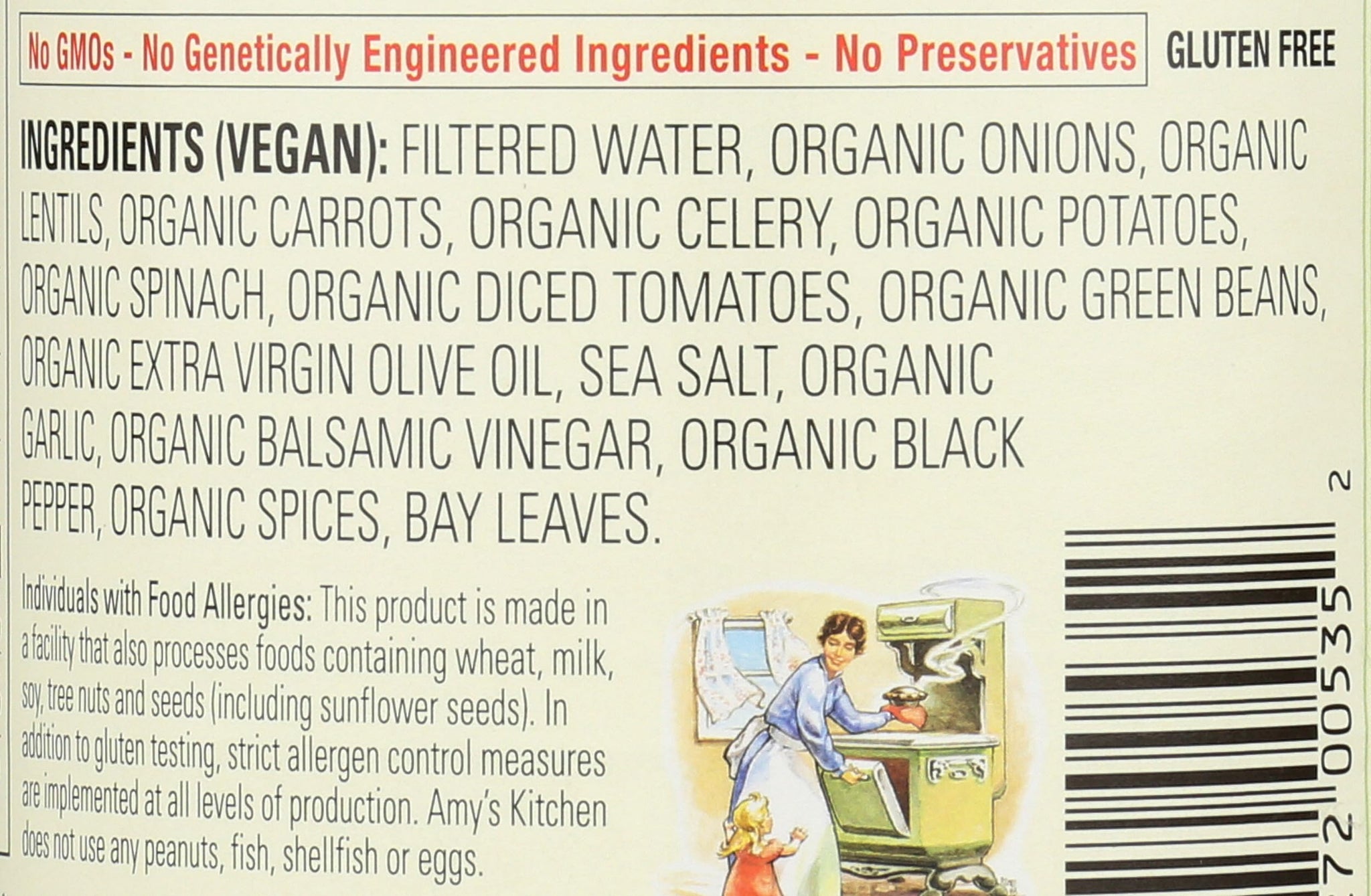 Amy's Organic Lentil Vegetable Soup, 14.5 OZ