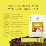 Sporganix Organic Mushroom Coffee - Instant Arabica with 5 Functional Mushrooms (Lion’s Mane, Reishi, Chaga, Cordyceps, Shiitake) - Unsweetened