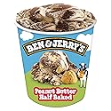 Ben & Jerry's Peanut Butter Half Baked Chocolate & Peanut Butter Ice Cream Pint Non-GMO 16 oz