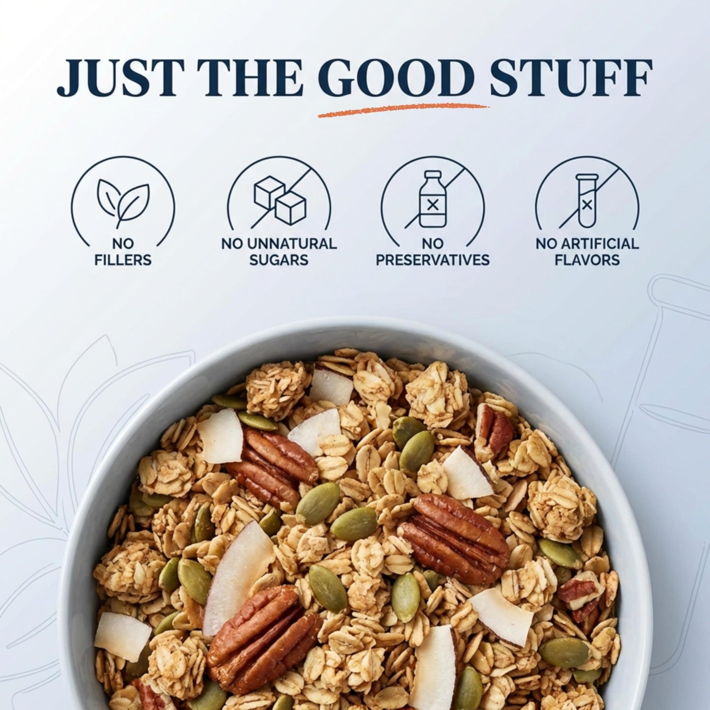 Sweet Diane’s Organic Granola - Original Recipe | 2-Pack (12 oz Each) | Low Sugar, High Fiber, Gluten-Free, Vegan | Organic Oats, Nuts, Seeds