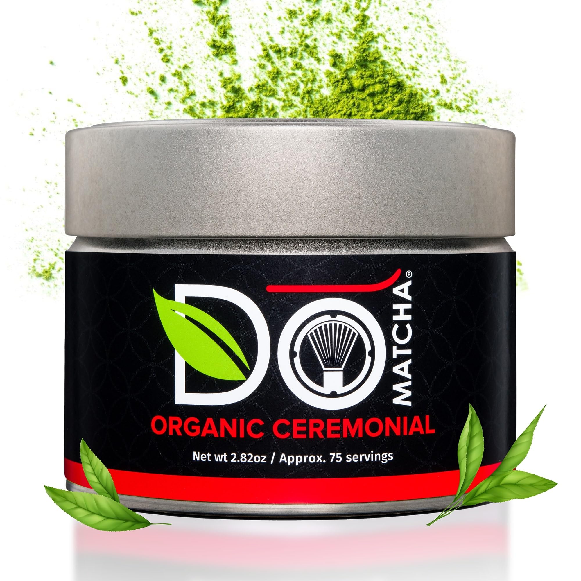 DoMatcha - Organic Ceremonial Green Tea Matcha Powder, Natural Source of Antioxidants, Caffeine, and L-Theanine, Promotes Focus and Relaxation