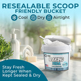 TradeGrade Pure Baking Soda Powder (1 Gallon) Food-Grade Sodium Bicarbonate Powder for Cooking, Cleaning & Deodorizing