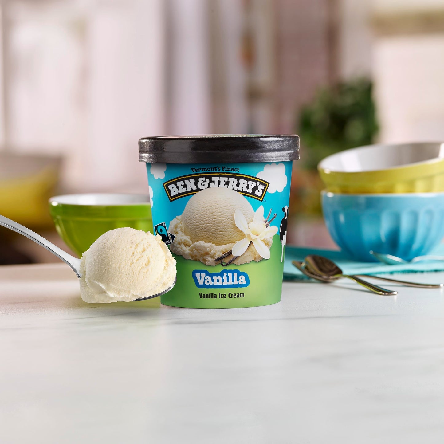Ben & Jerry's Vanilla Ice Cream Pint 16 oz