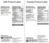 Food to Live Organic Hulled Buckwheat Flour, 1 Pound Non-GMO, Finely Milled Raw Groats, Kosher, Vegan Powder. Good Source of Fiber, Protein. Wheat