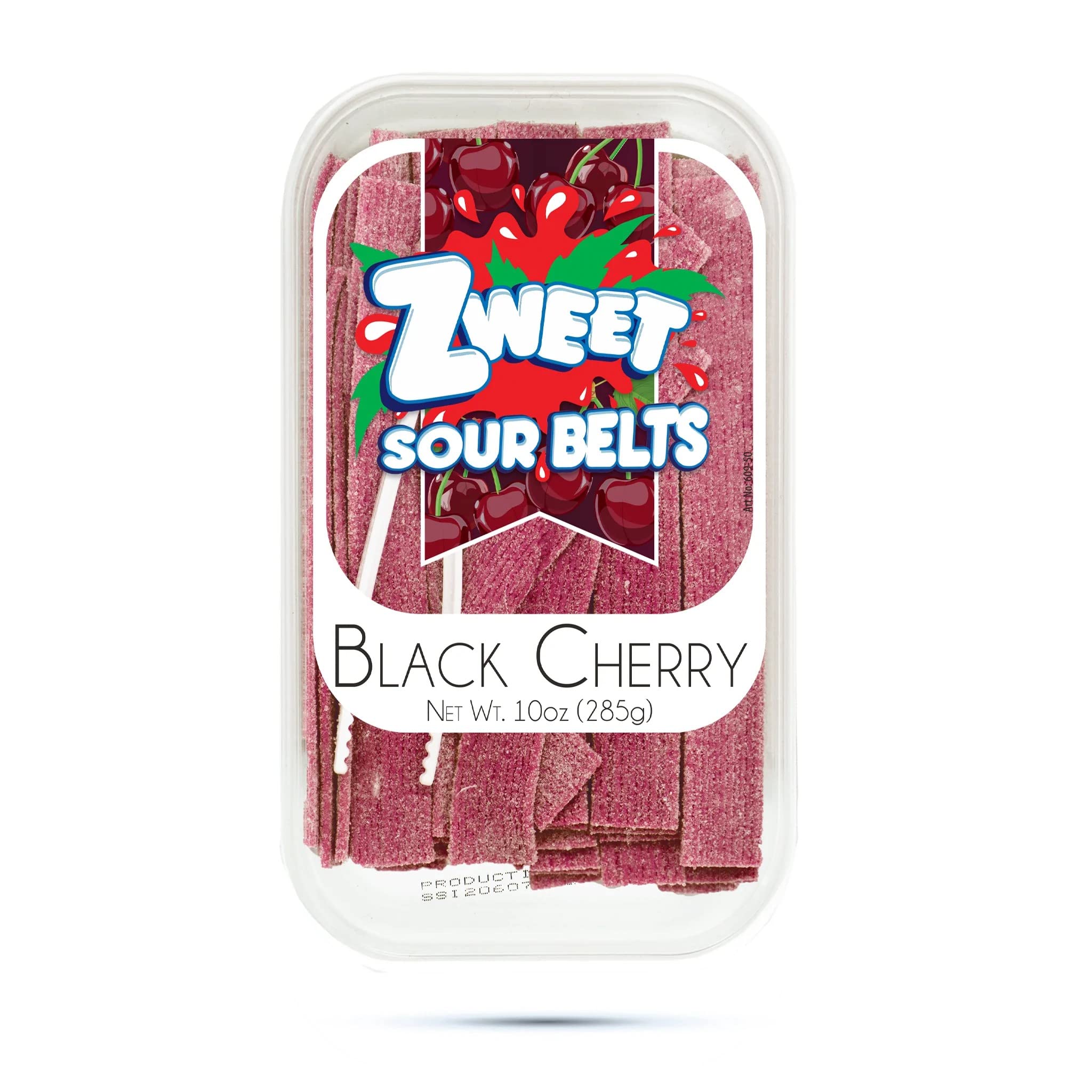 Zweet Sour Belts Black Cherry - 10 oz. Tub