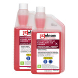 SC Johnson Professional Heavy Duty Neutral pH Floor and Surface Cleaner, Floor Cleaner Concentrate, 32 fl. oz. Bottle, Case of 2, for Professional Use