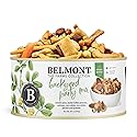 Belmont Peanuts Backyard Party Mix, 18 oz (Pack of 1) | Butter Toffee Peanuts, Wasabi Peas, Cashews, Corn & Rice Sticks, Pecans, Pretzels | Simple