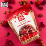 ToYou Snacks Gluten Free Granola, Fruit and Granola Cereal | Cherry Berry Blast - 12 Ounce (Pack of 1) | Plant Based, Vegan, Healthy Snacks for Adults