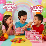 Hello Kitty Fruit Gummies - 3 Individual Packs (3.1oz Each) Assorted Flavors Fun Shape Snacks