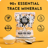 Salt Tribe™ | Baja Sea Salt | Mineral Rich | 90+ Trace Minerals | Fine Ground | Hydration Support | Sal Organica | Low Sodium | Organic & Unrefined |