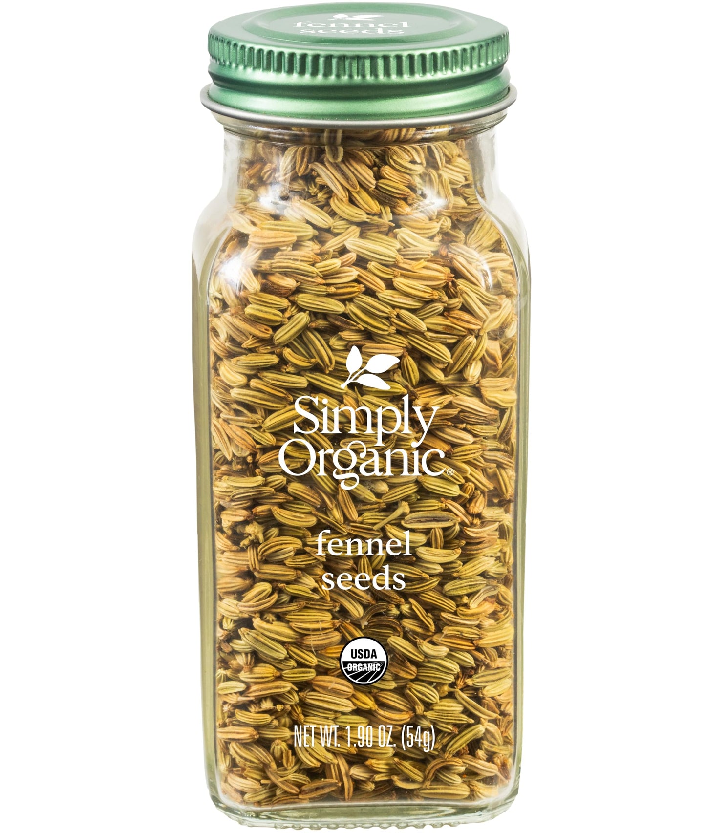 Simply Organic Whole Fennel Seed, 1,90 oz, Mild Sweet Flavor, Aromatic, Reminiscent of Licorice, Kosher