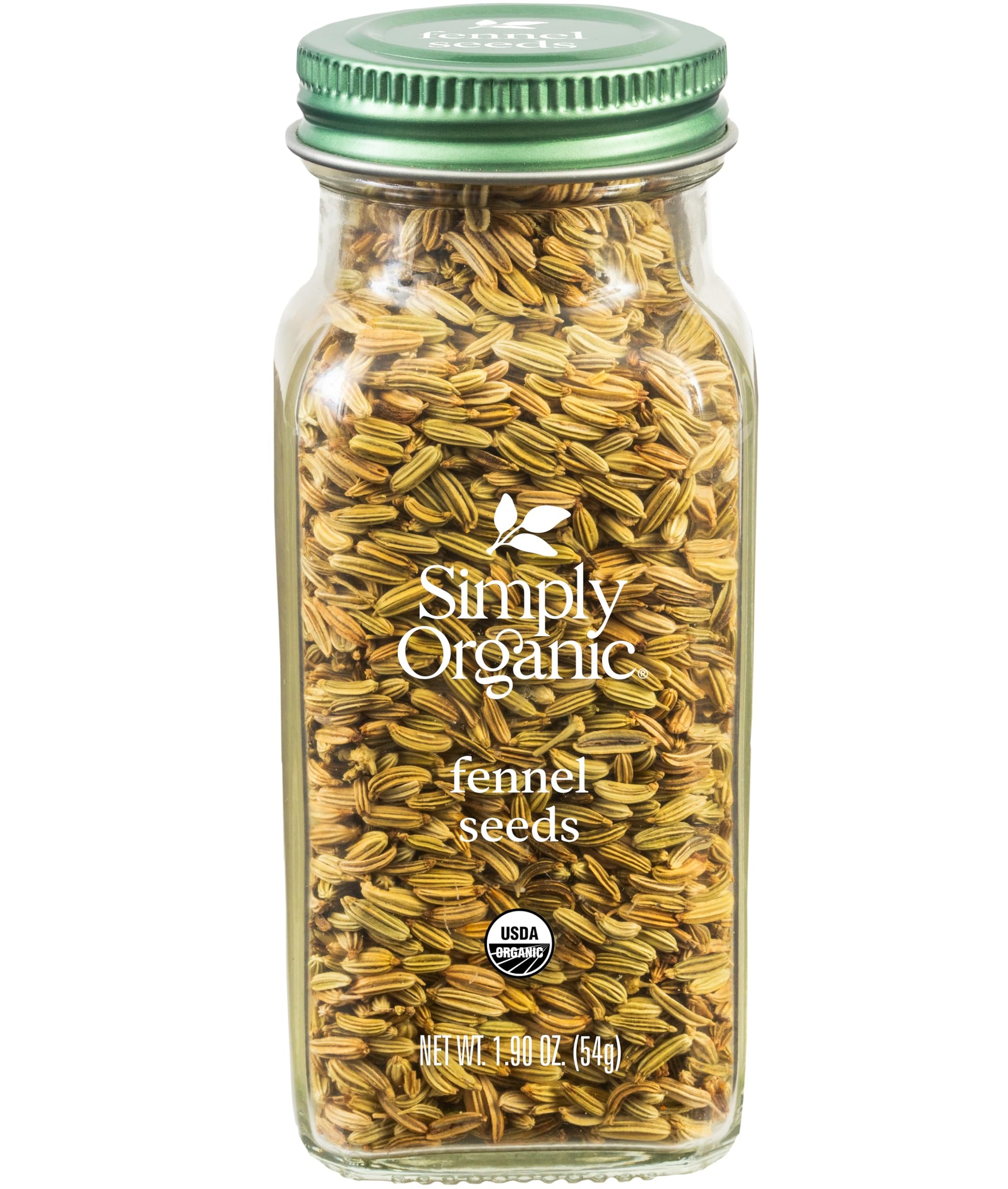 Simply Organic Whole Fennel Seed, 1,90 oz, Mild Sweet Flavor, Aromatic, Reminiscent of Licorice, Kosher