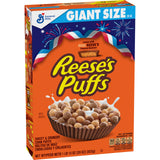 REESE’S PUFFS Chocolatey Peanut Butter Cereal, Kid Breakfast Cereal, Giant Size, 29 oz