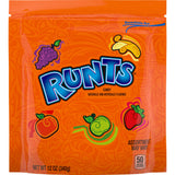 Wonka Runts Hard, Chewy & Fruity Candy, Recloseable Bag 12.0 oz