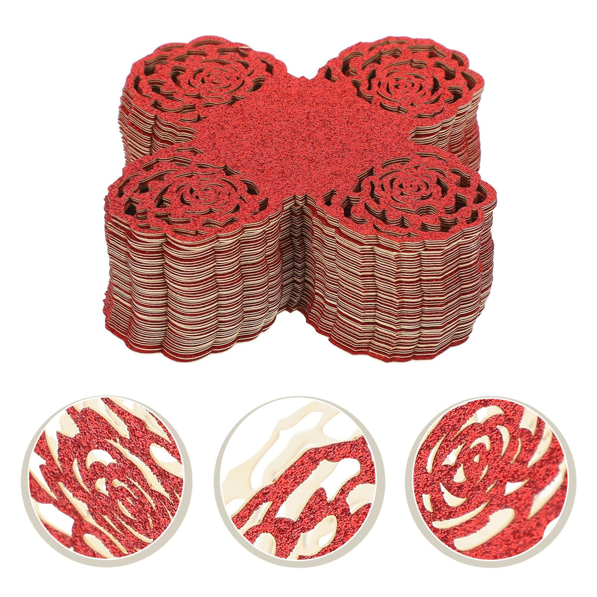 UPKOCH 50pcs Chocolate Paper Wrappers Decorative Candy Cups for Flared Baking Cups for Parties and Celebrations for Packaging and