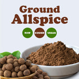Food to Live Ground Allspice, 8 Ounces - Premium Freshly Ground Spice, Aromatic. Perfect for Baking, Cooking and Marinades. Vegan, Kosher, Bulk