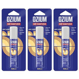 Ozium 0.8 oz. Air Sanitizer & Odor Eliminator for Homes, Cars, Offices and More, Vanilla Scent, Pack of 3