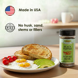 Rawleigh Granulated Black Pepper Seasoning: 8 oz / 227 g (Pack of 3)