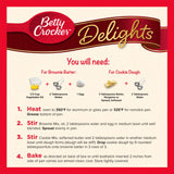 Betty Crocker Delights Peanut Butter Cookie Brownie Bar Mix, 17.2 oz. (Pack of 8)