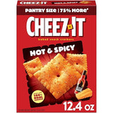 Cheez-It Cheese Crackers, Baked Snack Crackers, Lunch Snacks, Hot and Spicy, 12.4oz Box (1 Box)