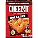 Cheez-It Cheese Crackers, Baked Snack Crackers, Lunch Snacks, Hot and Spicy, 12.4oz Box (1 Box)