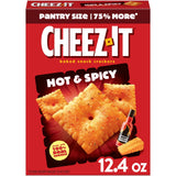 Cheez-It Cheese Crackers, Baked Snack Crackers, Lunch Snacks, Hot and Spicy, 12.4oz Box (1 Box)