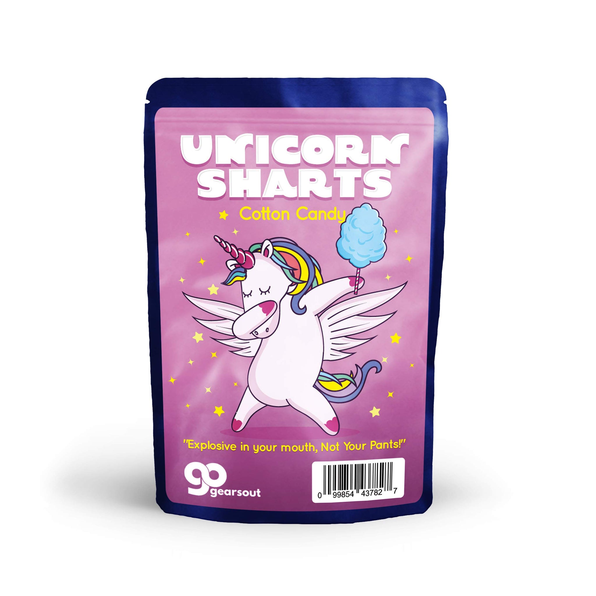 Unicorn Sharts Cotton Candy - Novelty Dabbing Unicorn Candy for Teens - Gluten-free cotton candy, blue