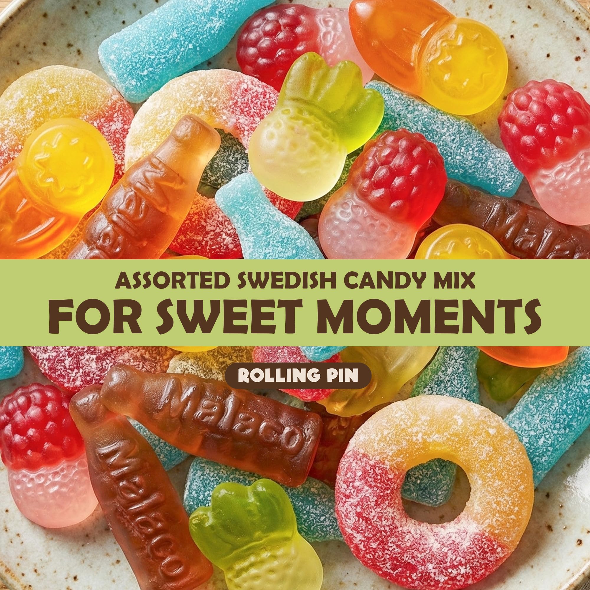 Assorted Swedish Candy Variety Pack - 1.6LB - Sweet & Sour Summer Mix, Super Sour Power, Nordic Love, Chewy Fizzy & Foam Party Gummies - Fruity, Tangy