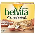belVita Breakfast Biscuit Sandwiches, Cinnamon Brown Sugar & Vanilla Creme Flavor, 5 Packs (2 Biscuit Sandwiches Per Pack) - SET OF 3