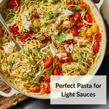 DeLallo Capellini Angel Hair Pasta Nests, Made in Italy, Made with Durum Wheat Semolina Non-Enriched Flour, All Natural, Kosher, Non-GMO, Preservative