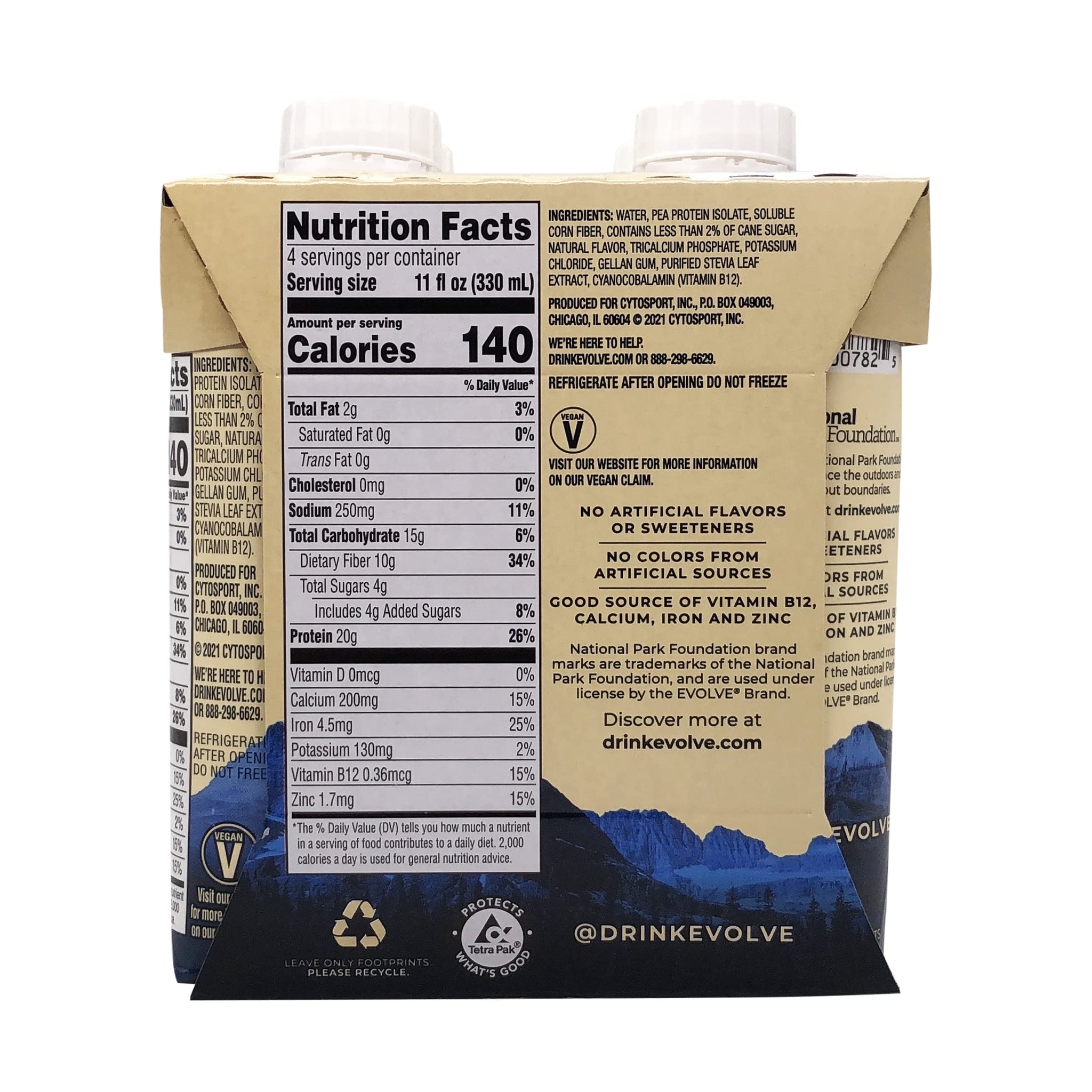 EVOLVE Vanilla Bean Protein Shakes, 11 FZ