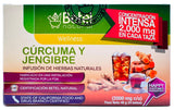 Turmeric and Ginger Tea (Te de Curcuma y Jengibre) by Betel Natural - Natural superfood Packed with curcumins - 24 Tea Bags