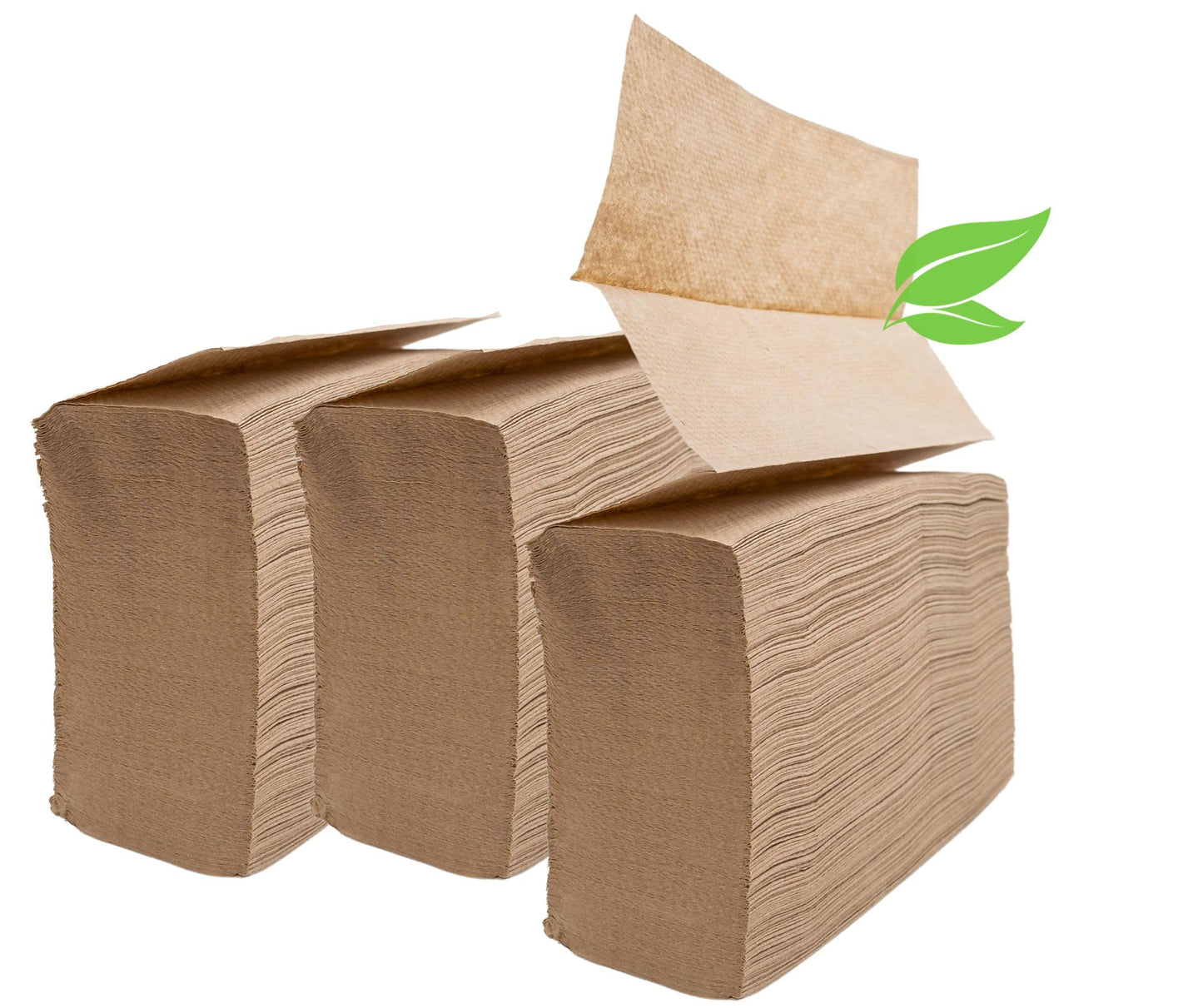 Brown Unbleached Z-Fold Paper Towels - 1000ct | Commercial Multifold Paper Towels for Dispenser | All-Natural, Bleach-Free, Tri-Fold Recycled