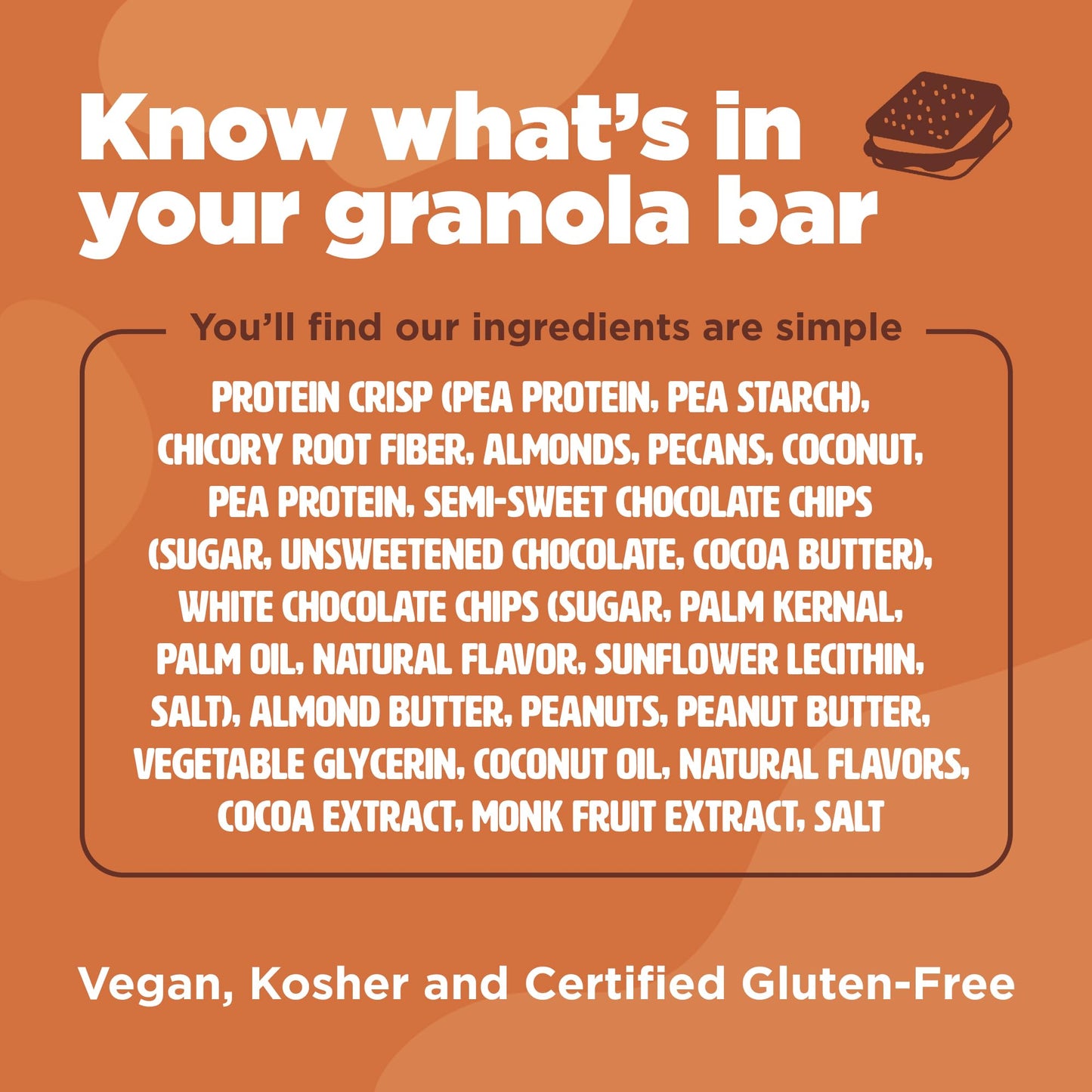 Three Wishes Chewy Granola Bars, S'mores (12-Pack) - Gluten & Grain-Free Soft Snack Food Bar with 6g Protein, 3g Sugar - Healthy Breakfast & On-the-Go