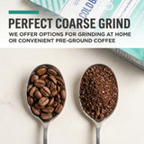 Cold Brew Organic Coarse Ground Coffee, Colombian Supremo, Dark Roast, Coarse Grind for Cold Brew Coffee & French Press,1 LB