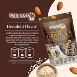 Nature's Mix - Chocolate Chip Granola (Dairy-Free) Almonds and Chocolate Chips - No Added Sugar, Soy, or Preservatives Kosher and Vegetarian - Large