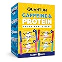 Quantum Energy Square: Energy Bar with Caffeine & 10g Protein. Delicious Healthy Snack On The Go. (Vegan, Gluten-free, Soy-free, Dairy-free) (Variety