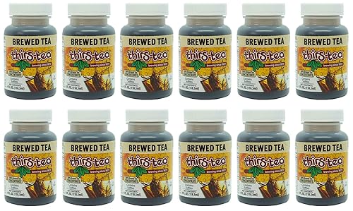 Thirs-Tea Brewed Tea | 4oz Bottle | Unsweetened | 3gal Yield | Caffeine Free