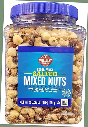 Wellsley Farms Salted Mixed Nuts Net Wt (42 Oz),, ()