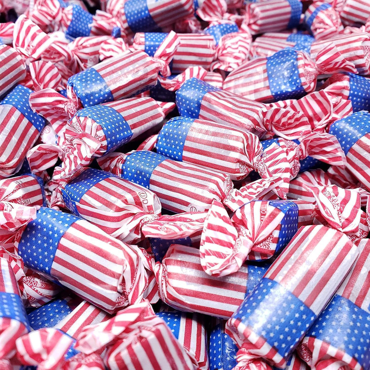 American Flag Chocolate Candy Rolls - Patriotic Candy - Perfect For 4th of July - Red White and Blue Candy - 5 Pounds