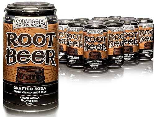 Root Beer | SodaBeers Brewing Co | Alcohol-Free, Gluten-Free Crafted Sodas Made With Natural Flavors and Real Sugar, Refreshing Fruit Beverages (12