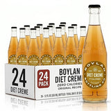 Boylan Soda, Diet Cream, 12 fl oz (24 Glass Bottles)