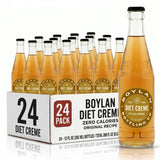 Boylan Soda, Diet Cream, 12 fl oz (24 Glass Bottles)